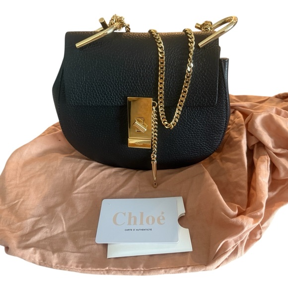Chloe Drew Bag (small) Black and Gold - Picture 6 of 6